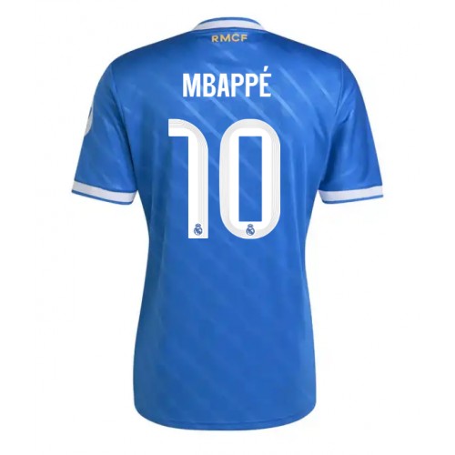 Lacne Muži Futbalové dres Real Madrid Kylian Mbappe #10 2025-26 Krátky Rukáv - Tretina